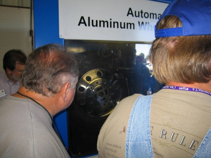A new attraction was a automated wheel polishing machine 