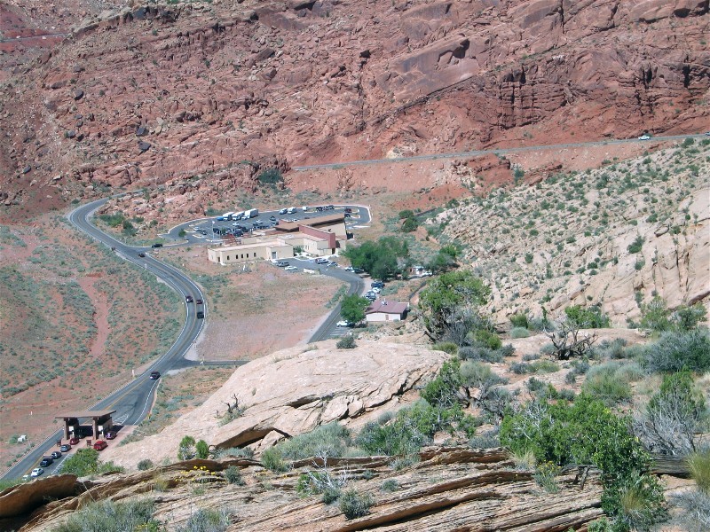The Visitor Center is way down there