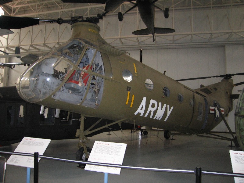 he H-21C Shawnee was the first troop lift helicopter used in Viet Nam 