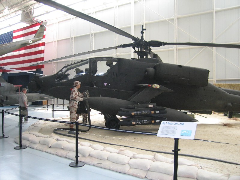 The AH-64A Apache was the gunship developed to replace the Huey Cobra. 