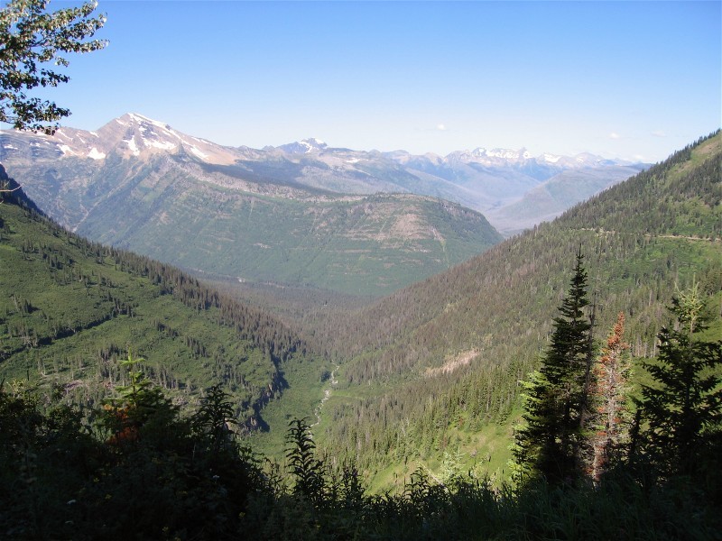 Forest fire remains across the vally