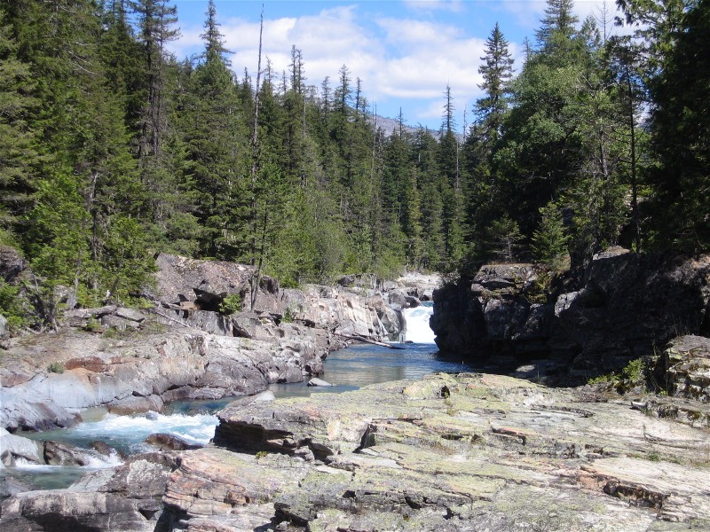 Dancing waters on McDonald Creek