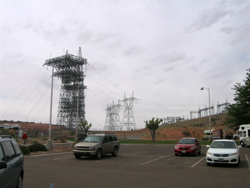 Power lines out from the Power Plant