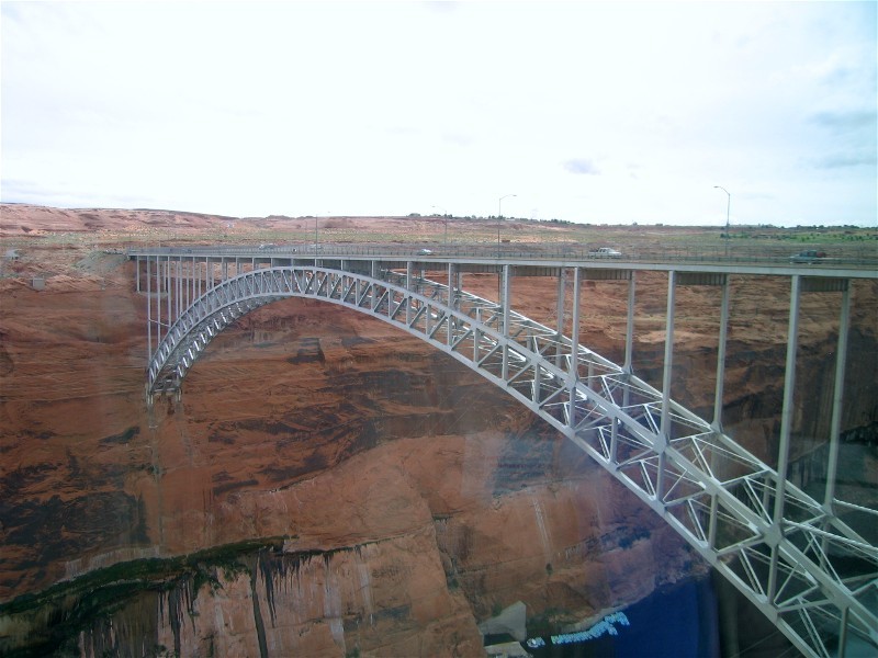 Bridge built to faciltate building the Dam