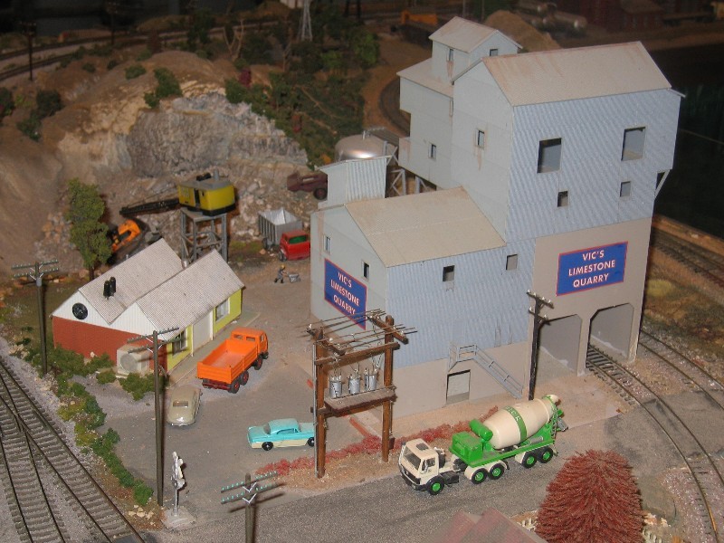 Vic's Limestone Quarry display.