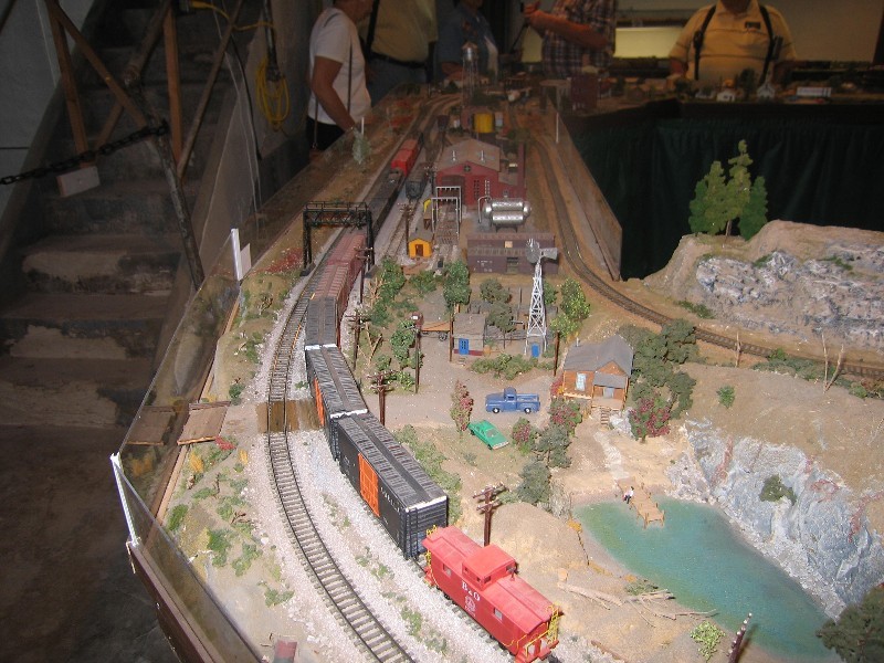 A pretty good shot of one of the trains.