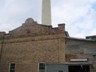 The remaining smoke stack.  At its peak, the Hidalgo Pump Station had two smokestacks.