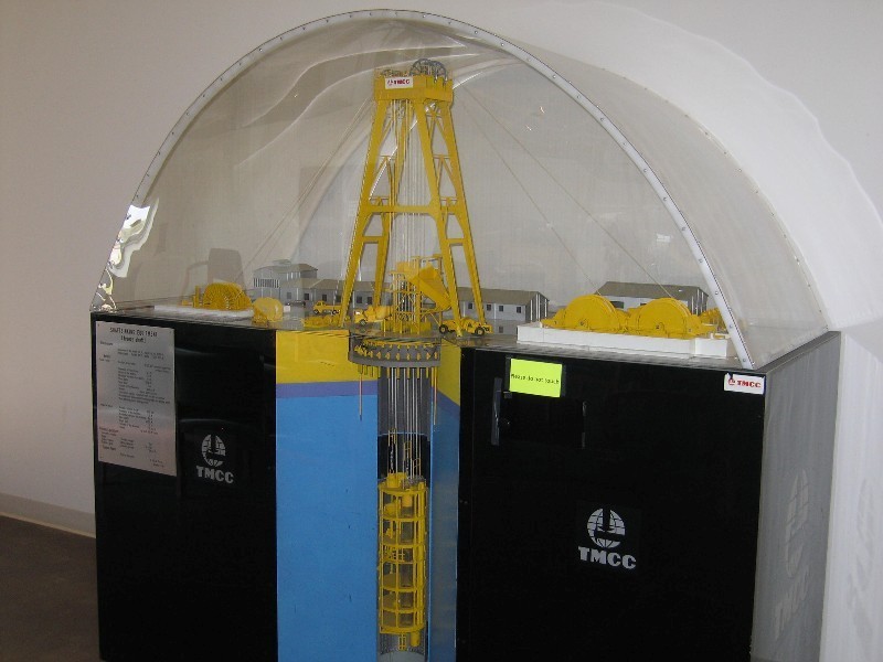 A model of the new shaft.