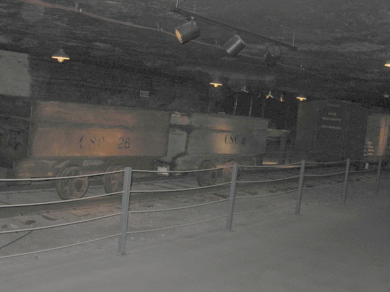 Old mine train salt cars 