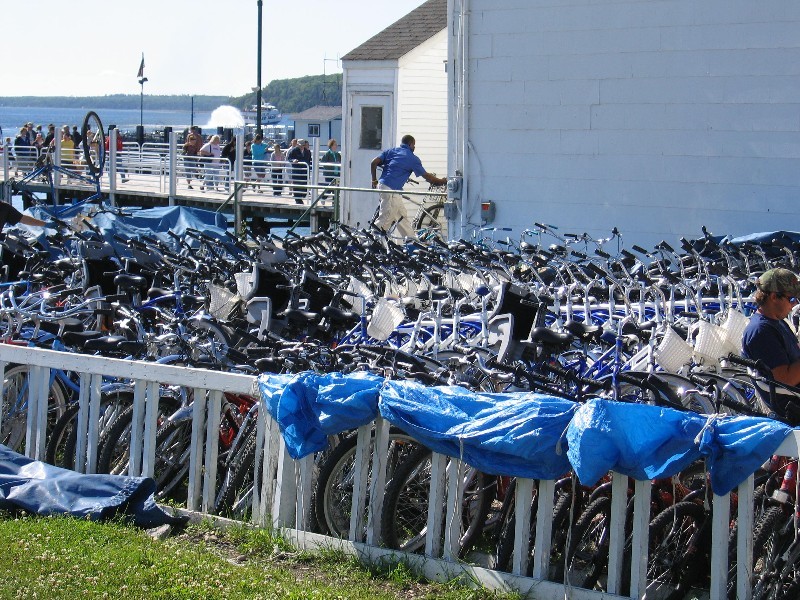 Bicycles, a main island transportation