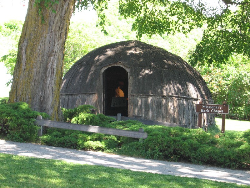 The kind of hut Father Marquetet stayed in