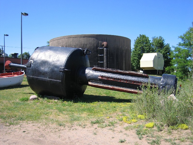 An Ice Buoy - designed to stay upright in ice floe conditions 