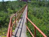 The walkway from the lighthouse out to where the steam powered foghorns used to be. 