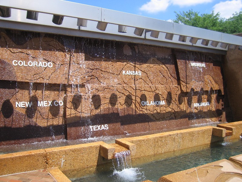 This water wall acts as the water source for the Arkansas and White Rivers feeding the Mississippi. 