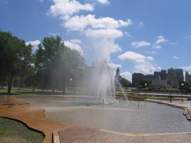 This pond represents Lake Ponchatrain 