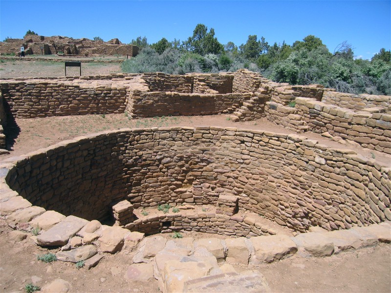 Eventully the Indians started building on the surface