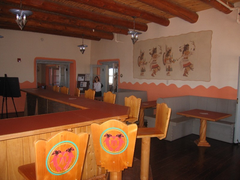 In the Painted Desert Inn.