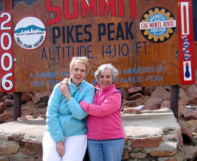 Kathy and Dale documenting the trip to the top....evidence!  <br/>