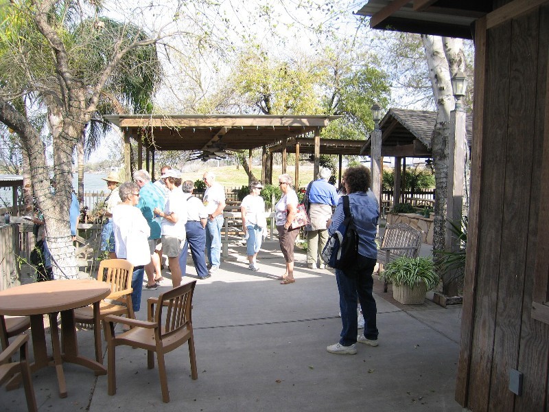 Doors at the back of the restaurant open to a lovely patio area at the Rio Grande River.