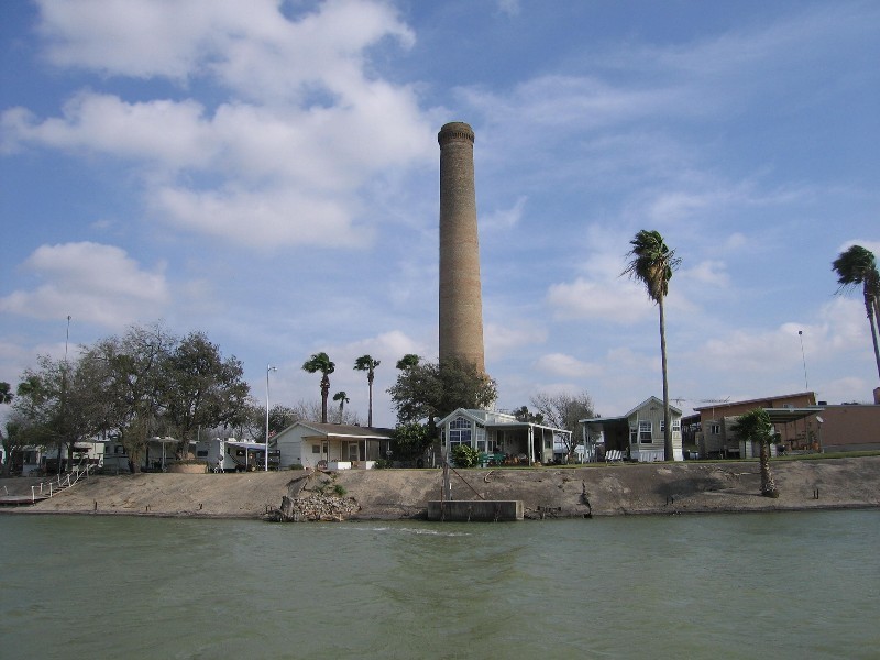 A smokestack from a former pump station.