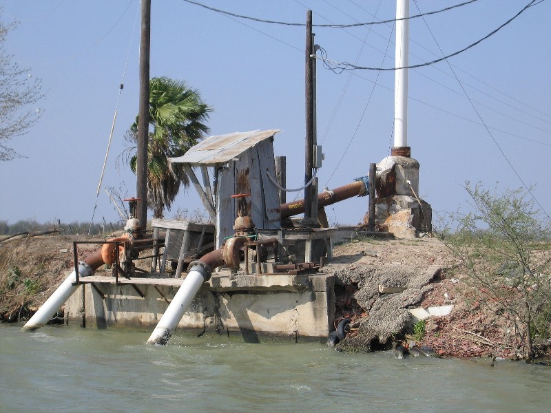 A irrigation pump station.
