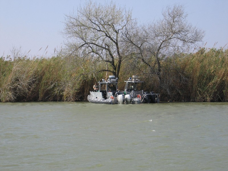 U.S. Customs and Border Protection boats.