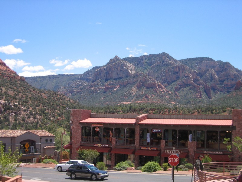 View from the main street