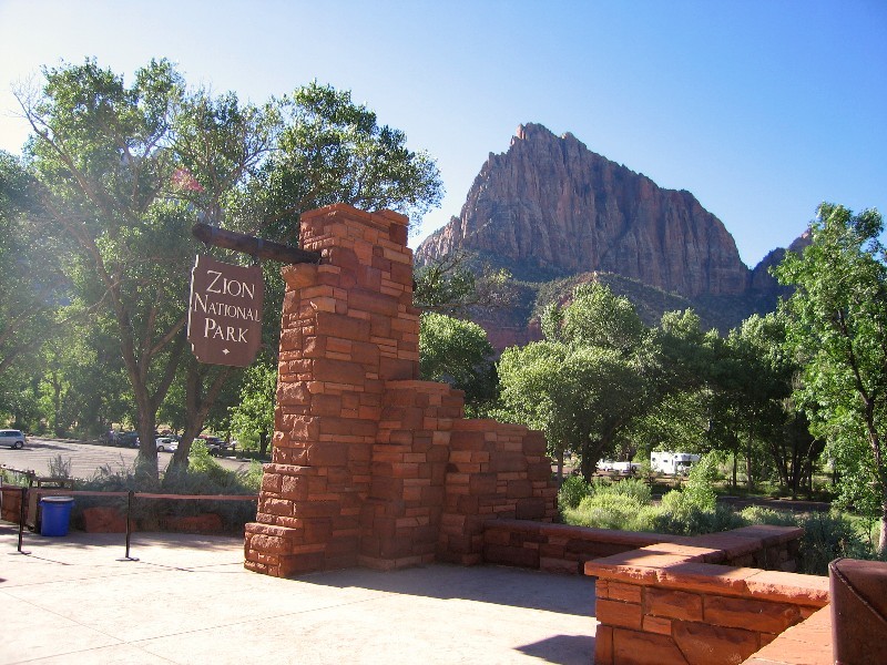 Just outside the Visitor Center