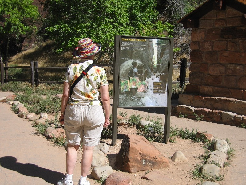 Dale likes to read the signs. And Mark likes to 'take advantage' of the rear end sho 
