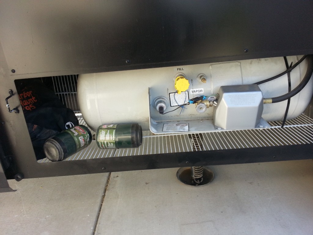 Propane Tank Shelf