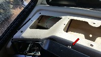 Dash top removed